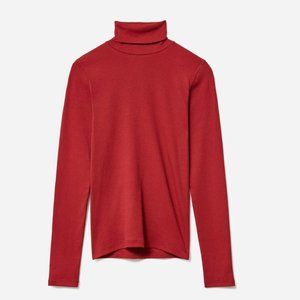 Everlane Pima Micro-Rib Turtleneck - XS